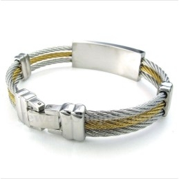 Pulsera De Cable De Titanio Para Hombre