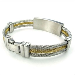Pulsera De Titanio Con Versículo Bíblico Para Hombre