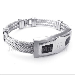 Pulsera De Cable De Titanio Para Hombre
