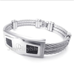 Pulsera De Cable De Titanio Para Hombre