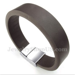 Pulsera Magnética De Cuero Para Hombre