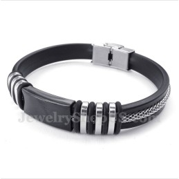 Pulsera De Caucho De Titanio Para Hombre