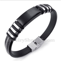 Pulsera De Caucho De Titanio Para Hombre