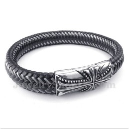 Pulsera De Cruz De Titanio Fundido Para Hombre