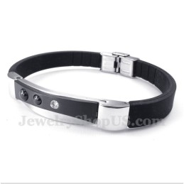 Pulsera De Caucho De Titanio Para Hombre