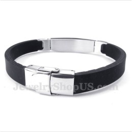 Pulsera De Caucho De Titanio Para Hombre