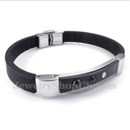 Pulsera De Caucho De Titanio Para Hombre