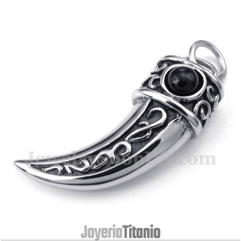Colgante De Titanio Fundido Con Circonita Negra Y Cadena Gratis Para Hombre Colgante De Titanio Fundido Con Circonita Negra Y Cadena Gratis Para Hombre