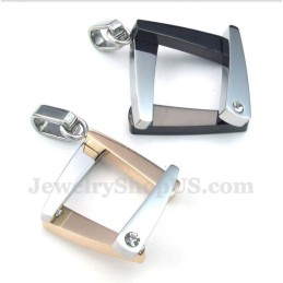 Colgante De Pareja De Diamantes De Titanio Con Cadena Gratis (Un Par)