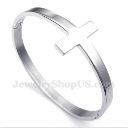 Pulsera De Cruz De Titanio Para Hombre