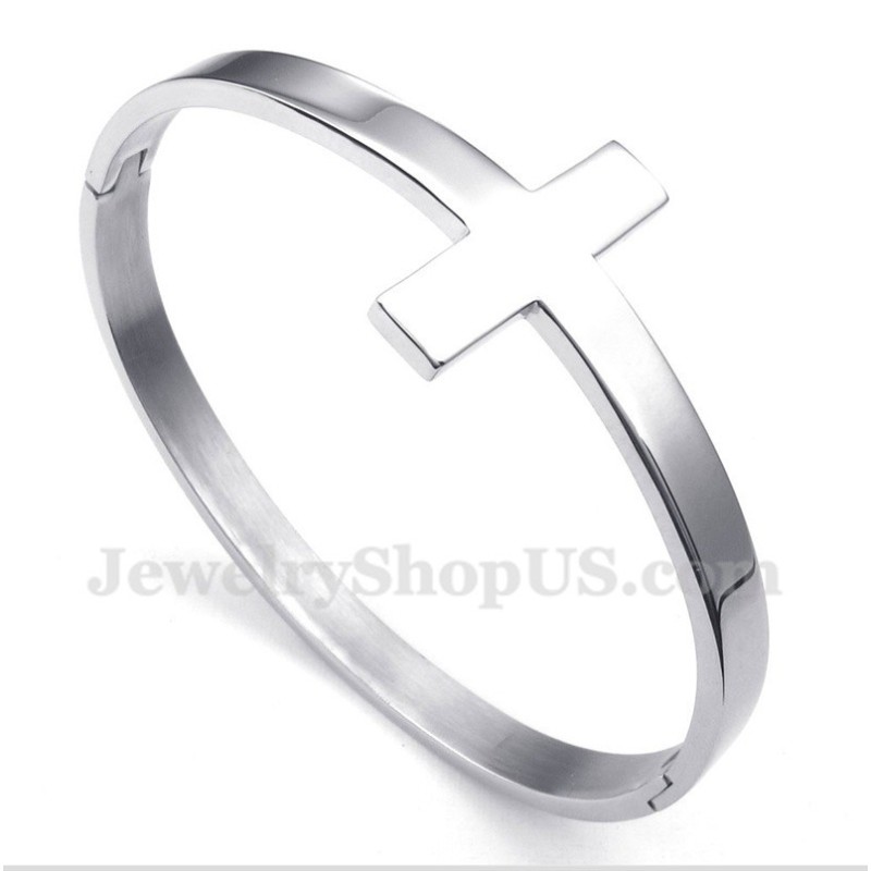 Pulsera De Cruz De Titanio Para Hombre Pulsera De Cruz De Titanio Para Hombre