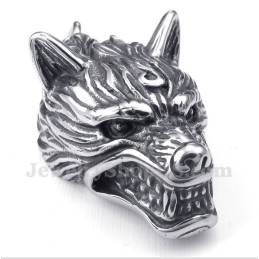 Colgante De Cabeza De Lobo De Titanio Para Hombre Con Cadena Gratis