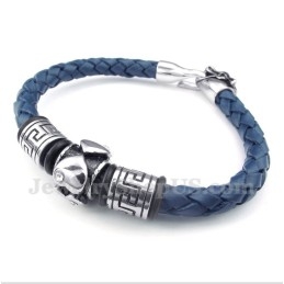 Pulsera De Cuero De Titanio Para Hombre
