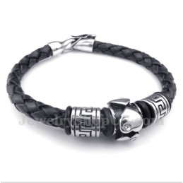 Pulsera De Cuero De Titanio Para Hombre