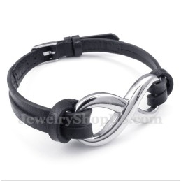 Pulsera De Cuero De Titanio Para Hombre