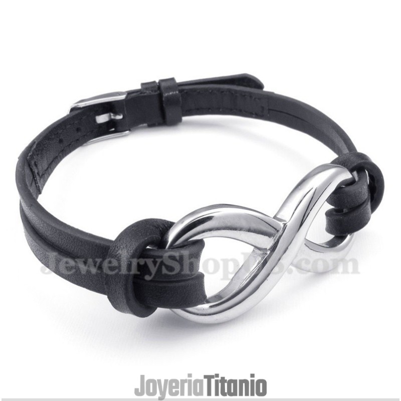 Pulsera De Cuero De Titanio Para Hombre Pulsera De Cuero De Titanio Para Hombre