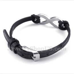Pulsera De Cuero De Titanio Para Hombre