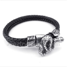 Pulsera De Cuero De Titanio Para Hombre