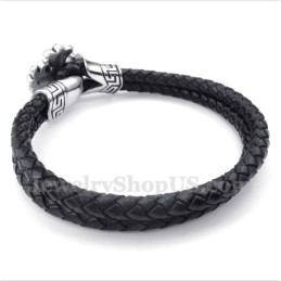 Pulsera De Cuero De Titanio Para Hombre