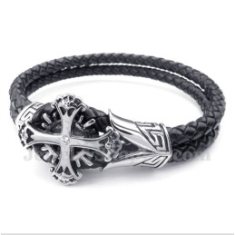 Pulsera De Cuero De Titanio Para Hombre
