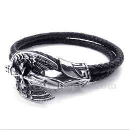 Pulsera De Cuero De Titanio Para Hombre