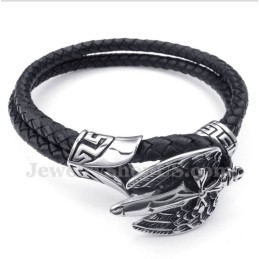 Pulsera De Cuero De Titanio Para Hombre
