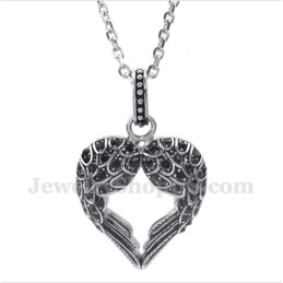 Colgante De Pluma De Diamante De Titanio Para Hombre Con Cadena Gratis