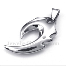 Colgante De Colmillo De Lobo De Titanio Para Hombre Con Cadena Gratis