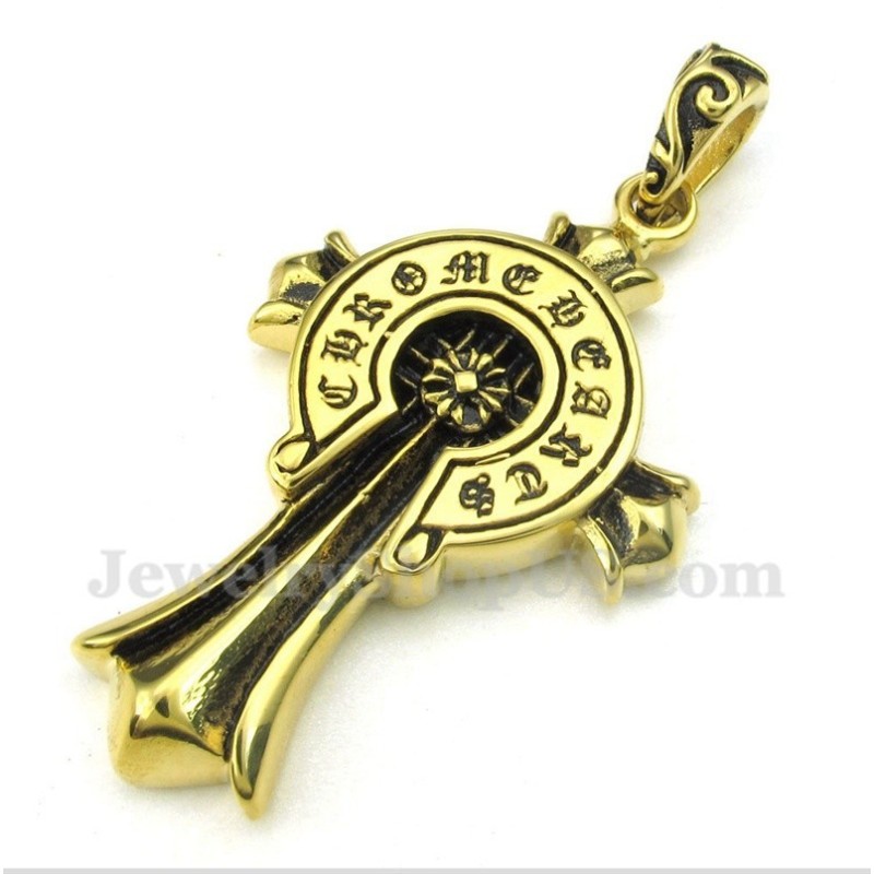 Colgante De Cruz De Titanio Para Hombre Con Cadena Gratis