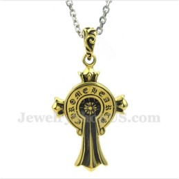 Colgante De Cruz De Titanio Para Hombre Con Cadena Gratis