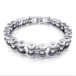 Pulsera De Cadena De Bicicleta De Titanio Negro Para Hombre