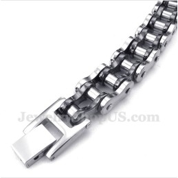 Pulsera De Cadena De Bicicleta De Titanio Negro Para Hombre