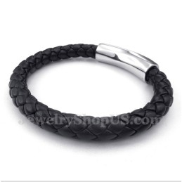 Pulsera De Cuero De Titanio Para Hombre