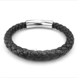 Pulsera De Cuero De Titanio Para Hombre