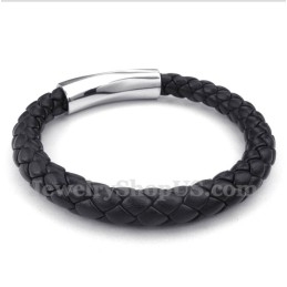 Pulsera De Cuero De Titanio Para Hombre