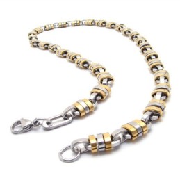 Collar Dorado De Titanio De 22 Pulgadas