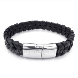 Pulsera De Cuero De Titanio Para Hombre