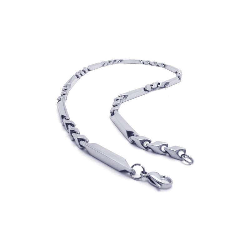 Collar De Plata Y Titanio De 22,0 Pulgadas Collar De Plata Y Titanio De 22,0 Pulgadas
