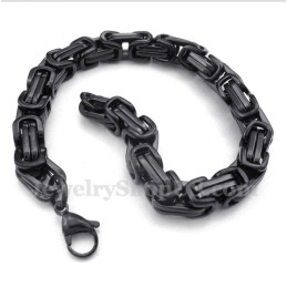 Pulsera De Titanio Negra Para Hombre
