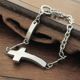 Pulseras Cruzadas De Titanio Para Hombre