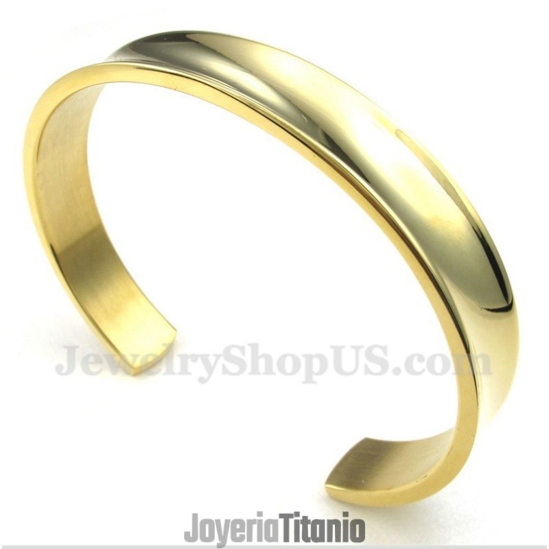 Pulsera De Titanio Y Oro Para Hombre Pulsera De Titanio Y Oro Para Hombre