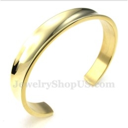 Pulsera De Titanio Y Oro Para Hombre