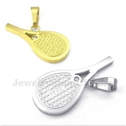 Colgante De Pareja De Raquetas De Tenis De Plumas De Titanio Con Cadena Gratis (Un Par)