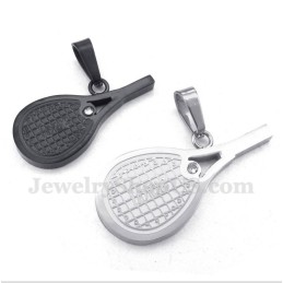 Colgante De Pareja De Raquetas De Tenis De Plumas De Titanio Con Cadena Gratis (Un Par)