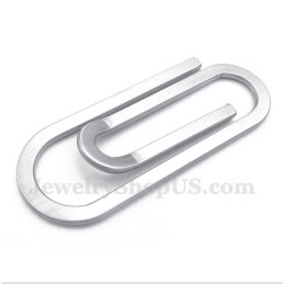 Colgante De Clip De Papel De Titanio Para Hombre Con Cadena Gratis