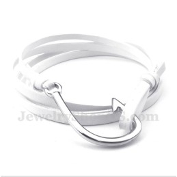 Pulsera De Cuero De Titanio Para Hombre