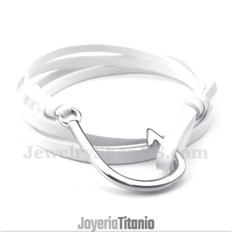 Pulsera De Cuero De Titanio Para Hombre Pulsera De Cuero De Titanio Para Hombre