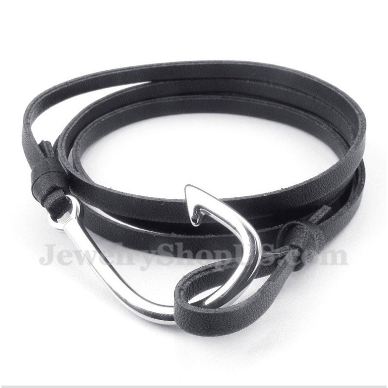 Pulsera De Cuero De Titanio Para Hombre Pulsera De Cuero De Titanio Para Hombre