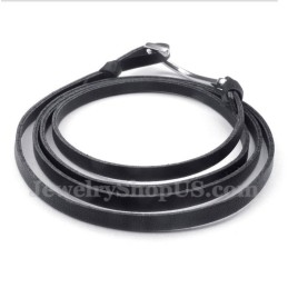 Pulsera De Cuero De Titanio Para Hombre