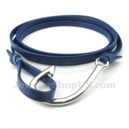 Pulsera De Cuero De Titanio Para Hombre